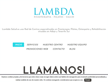 Tablet Screenshot of lambdasalud.com